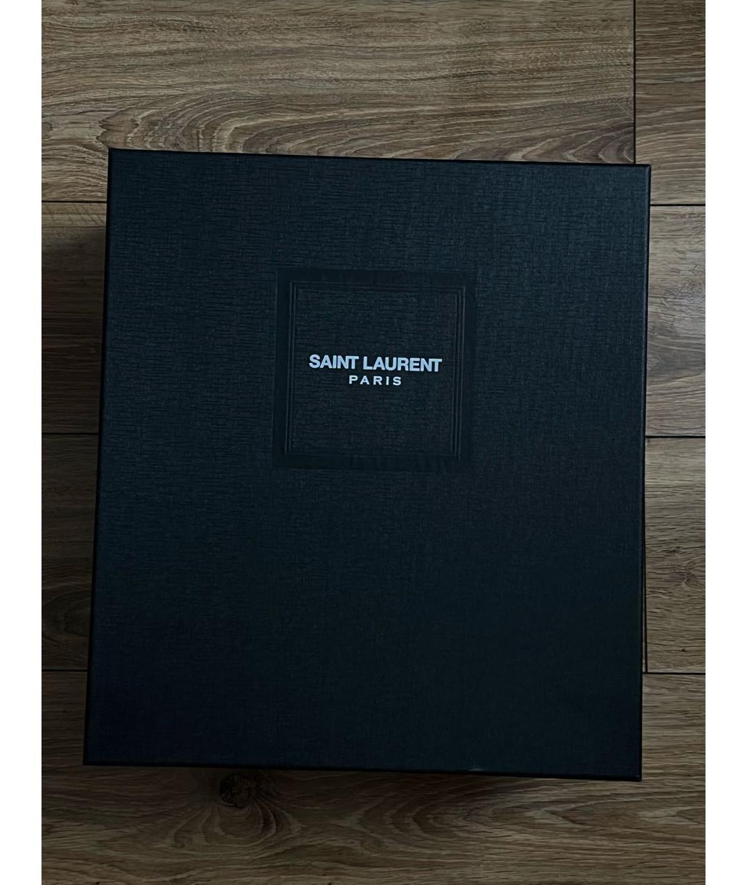 SAINT LAURENT Серая замшевая сумка тоут, фото 5