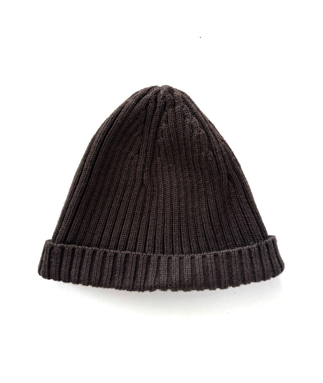 PRADA Коричневая шерстяная шапка, фото 2