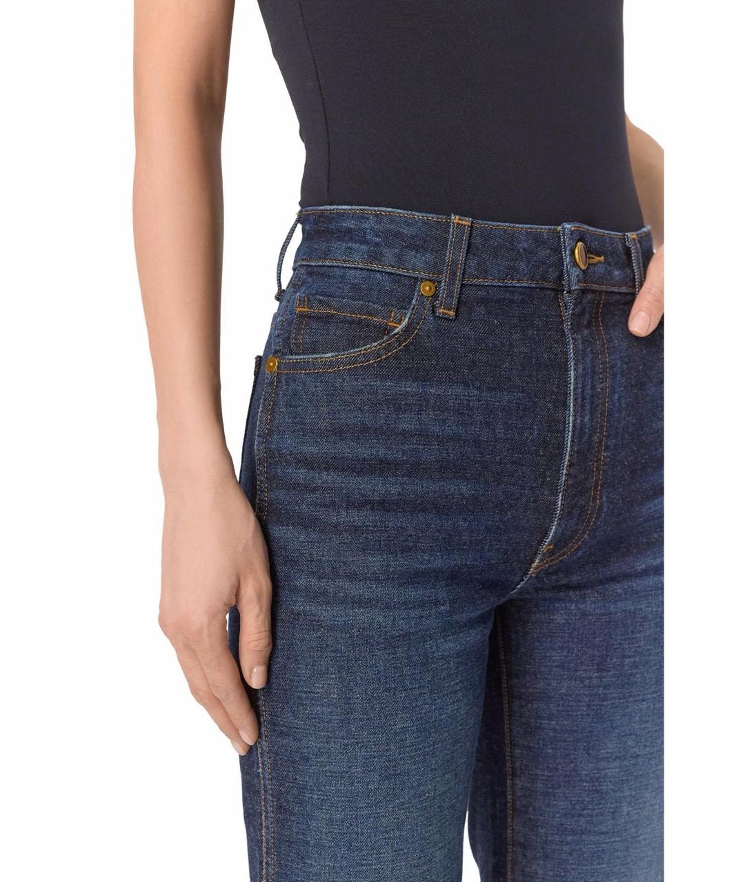 KHAITE Синие прямые джинсы, фото 4