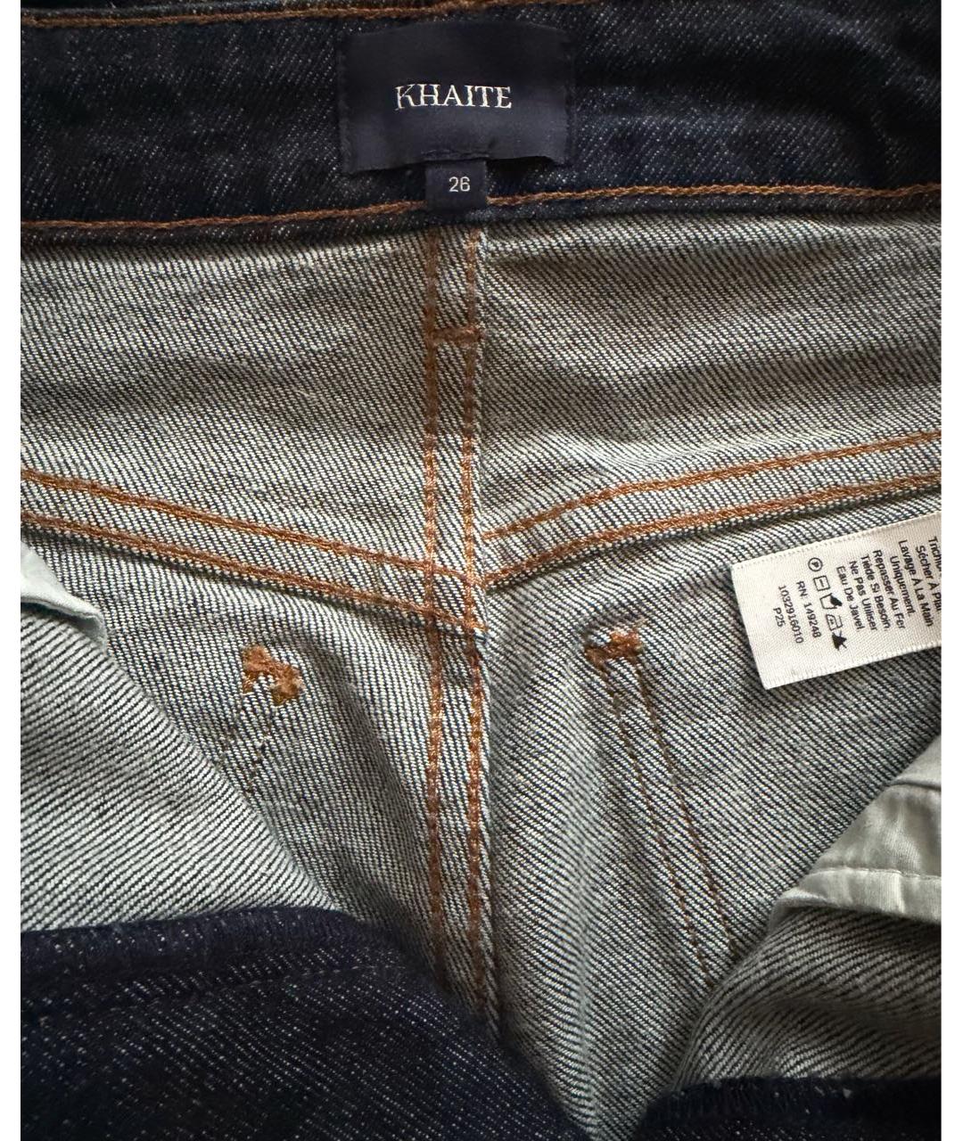 KHAITE Синие прямые джинсы, фото 6