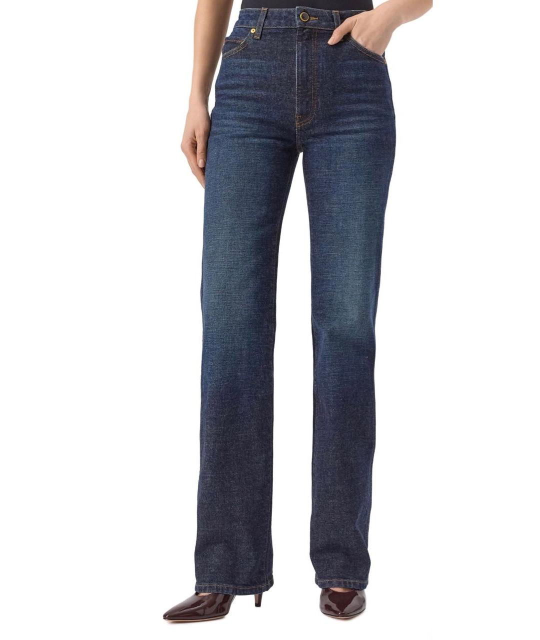 KHAITE Синие прямые джинсы, фото 2