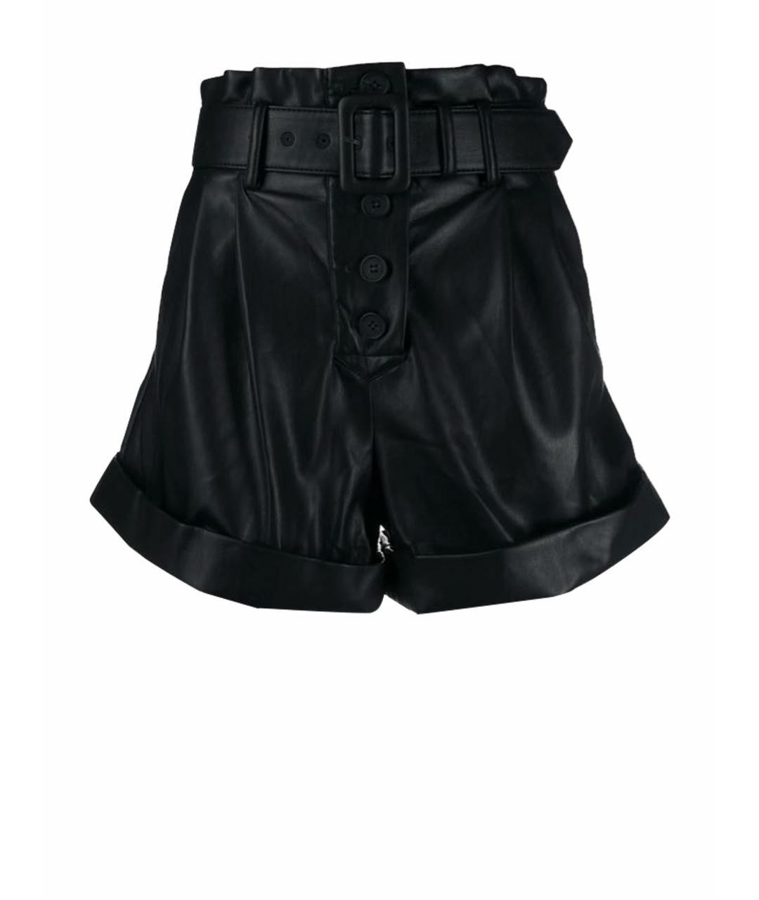 SELF-PORTRAIT Черные полиэстеровые шорты, фото 1