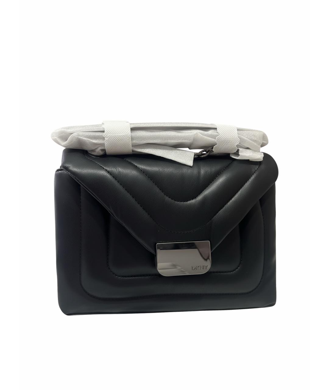 DKNY Черная сумка через плечо из искусственной кожи, фото 1