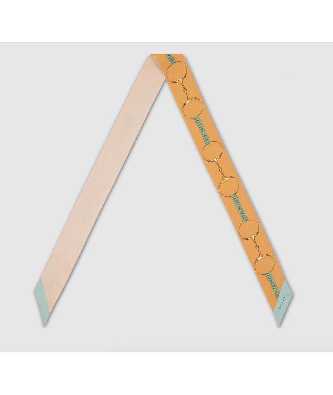 GUCCI Мульти шелковый шарф, фото 2