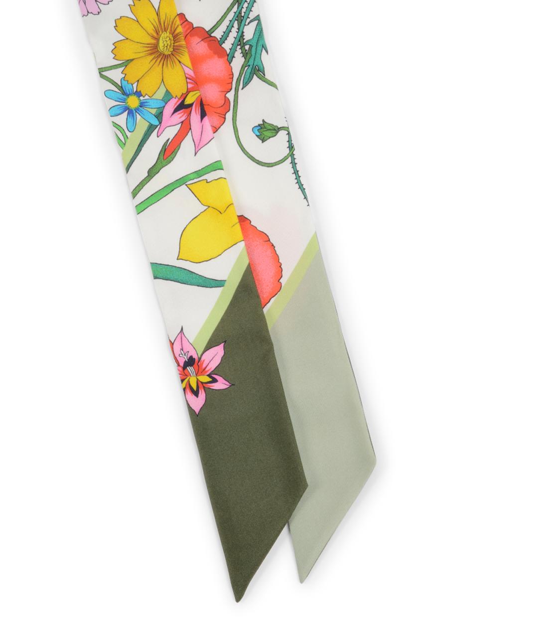 GUCCI Мульти шелковый шарф, фото 2