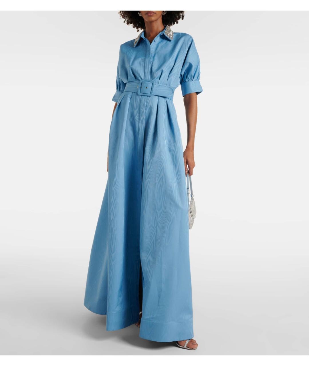 REBECCA VALLANCE Голубое полиэстеровое коктейльное платье, фото 2