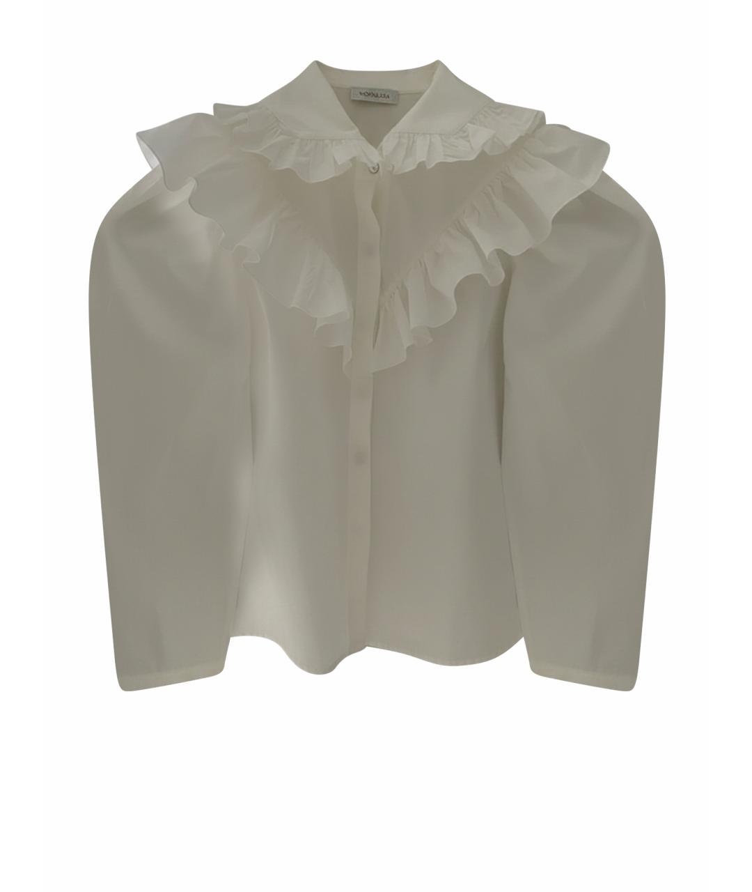 MONNALISA Белая хлопковая блузы, фото 1