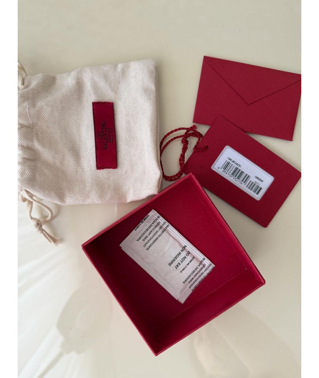 VALENTINO Черный кожаный браслет, фото 4