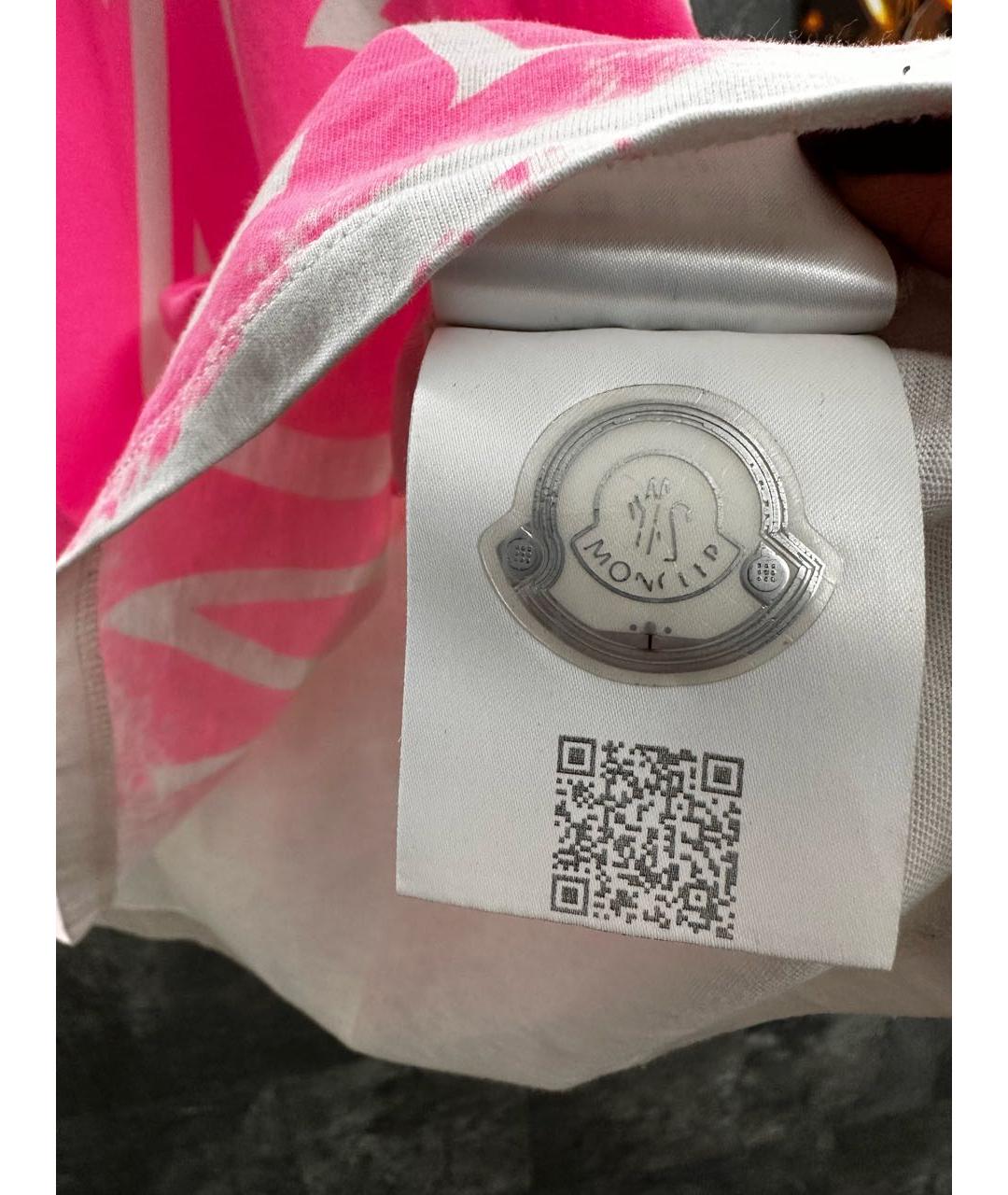 MONCLER Белая хлопковая футболка, фото 6