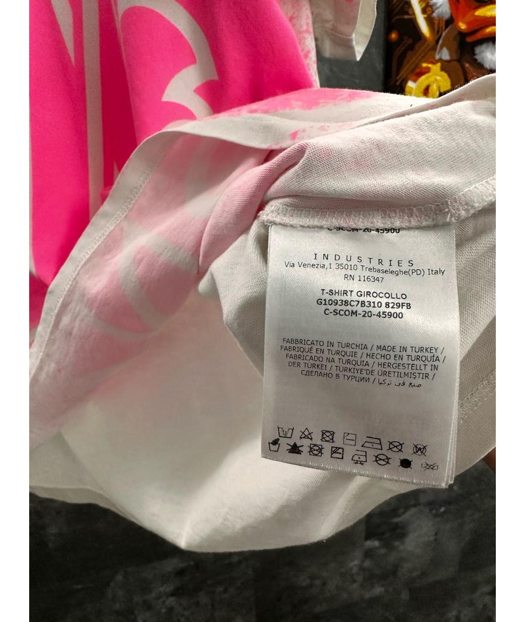 MONCLER Белая хлопковая футболка, фото 5