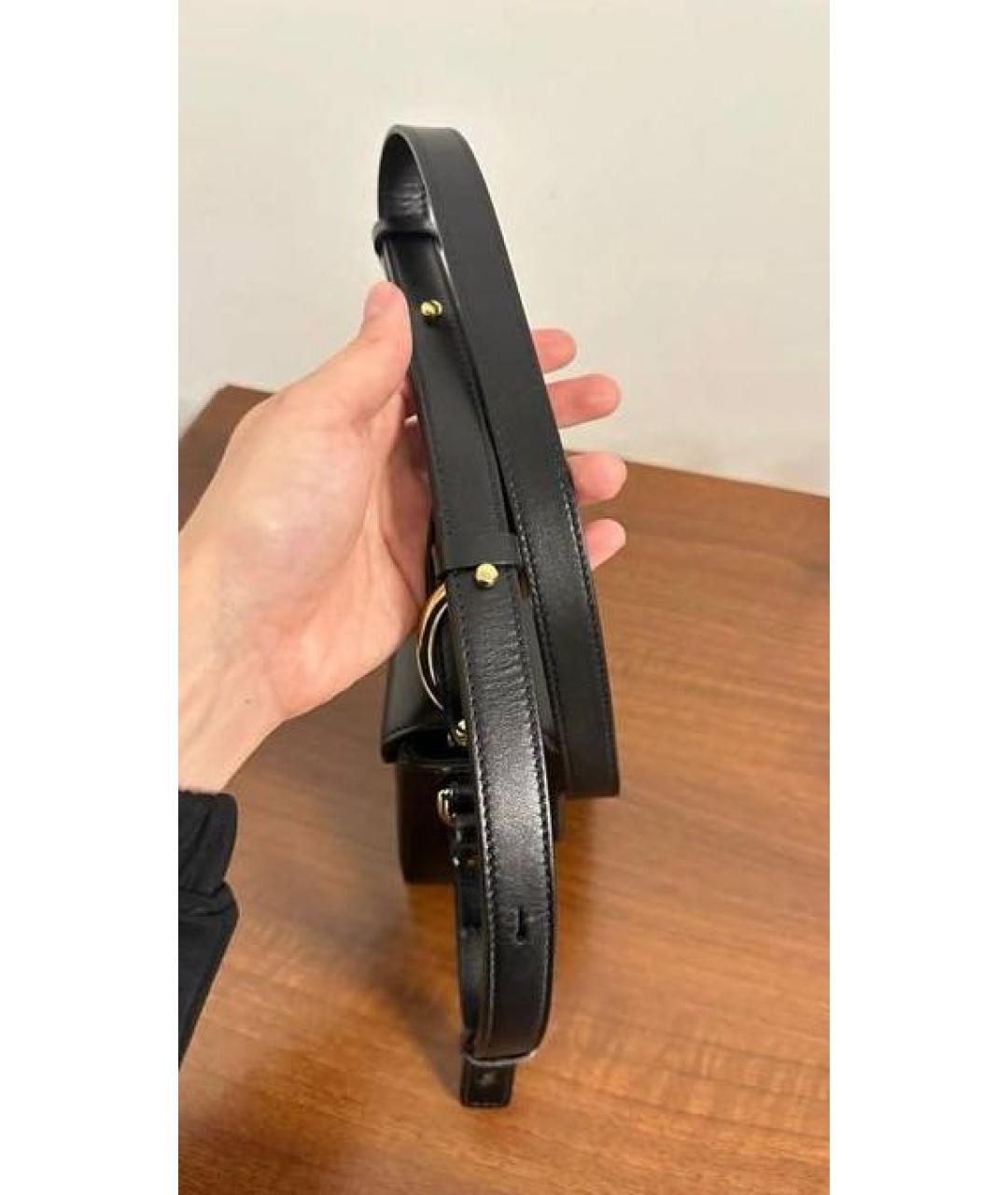 CHLOE Черная кожаная сумка через плечо, фото 4