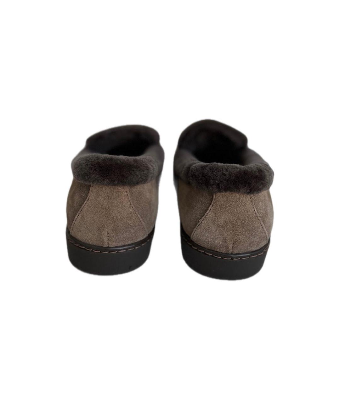 DOUCAL'S Коричневые замшевые лоферы, фото 4