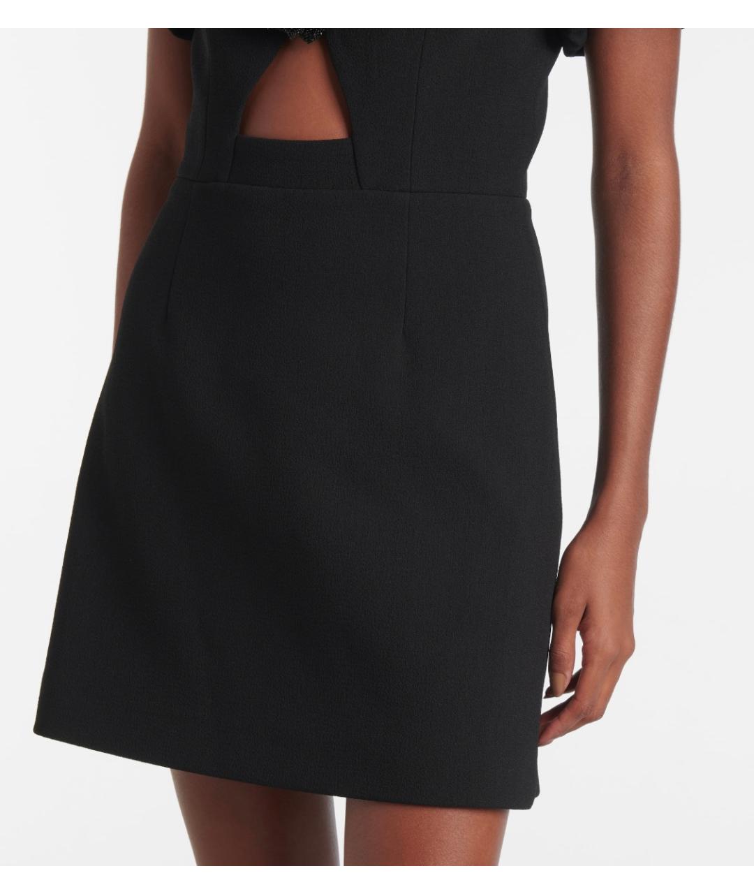 REBECCA VALLANCE Черное полиэстеровое коктейльное платье, фото 5