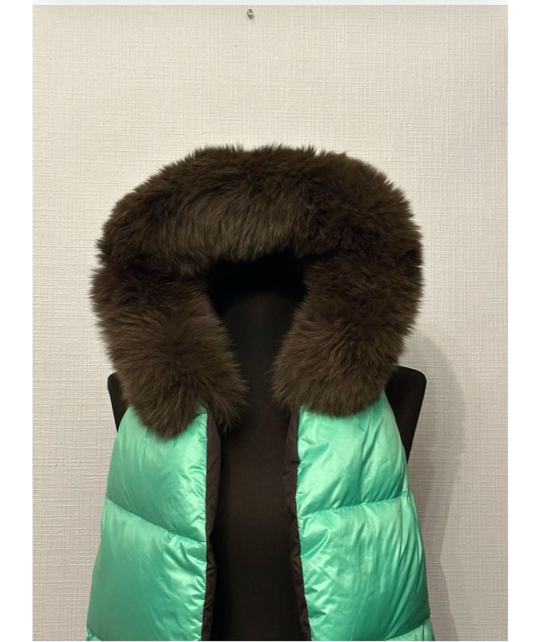 ARMY YVES SALOMON Зеленый полиэстеровый жилет, фото 2