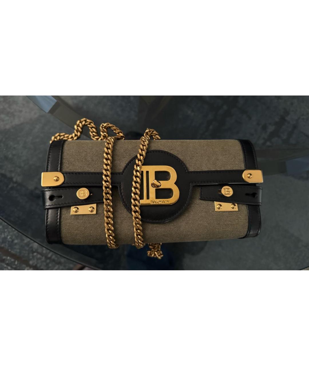 BALMAIN Хаки сумка через плечо, фото 6