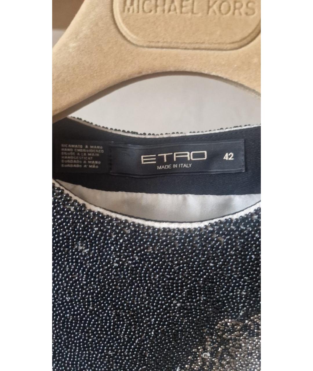 ETRO Белое вискозное коктейльное платье, фото 3