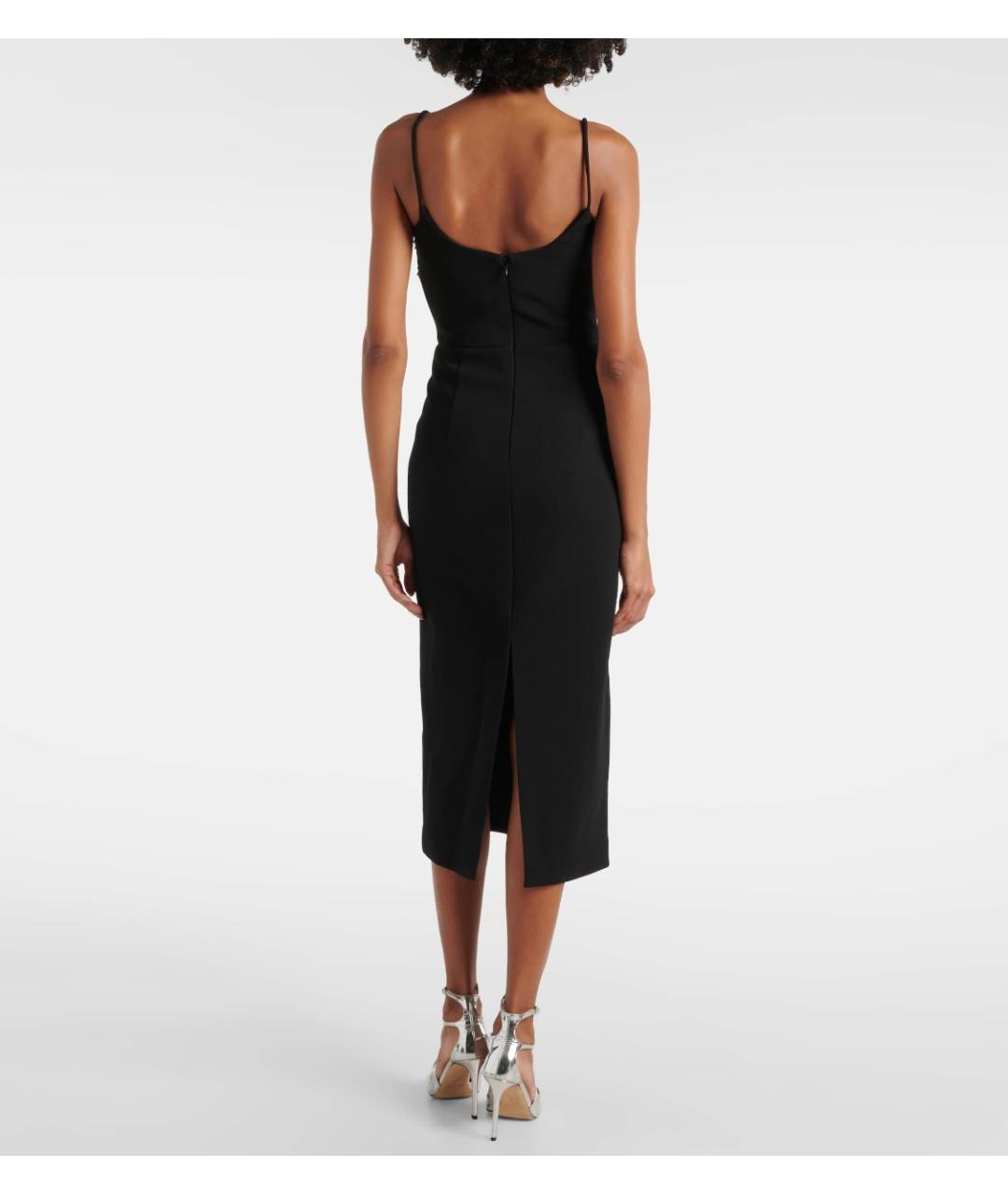 REBECCA VALLANCE Черное полиэстеровое коктейльное платье, фото 3