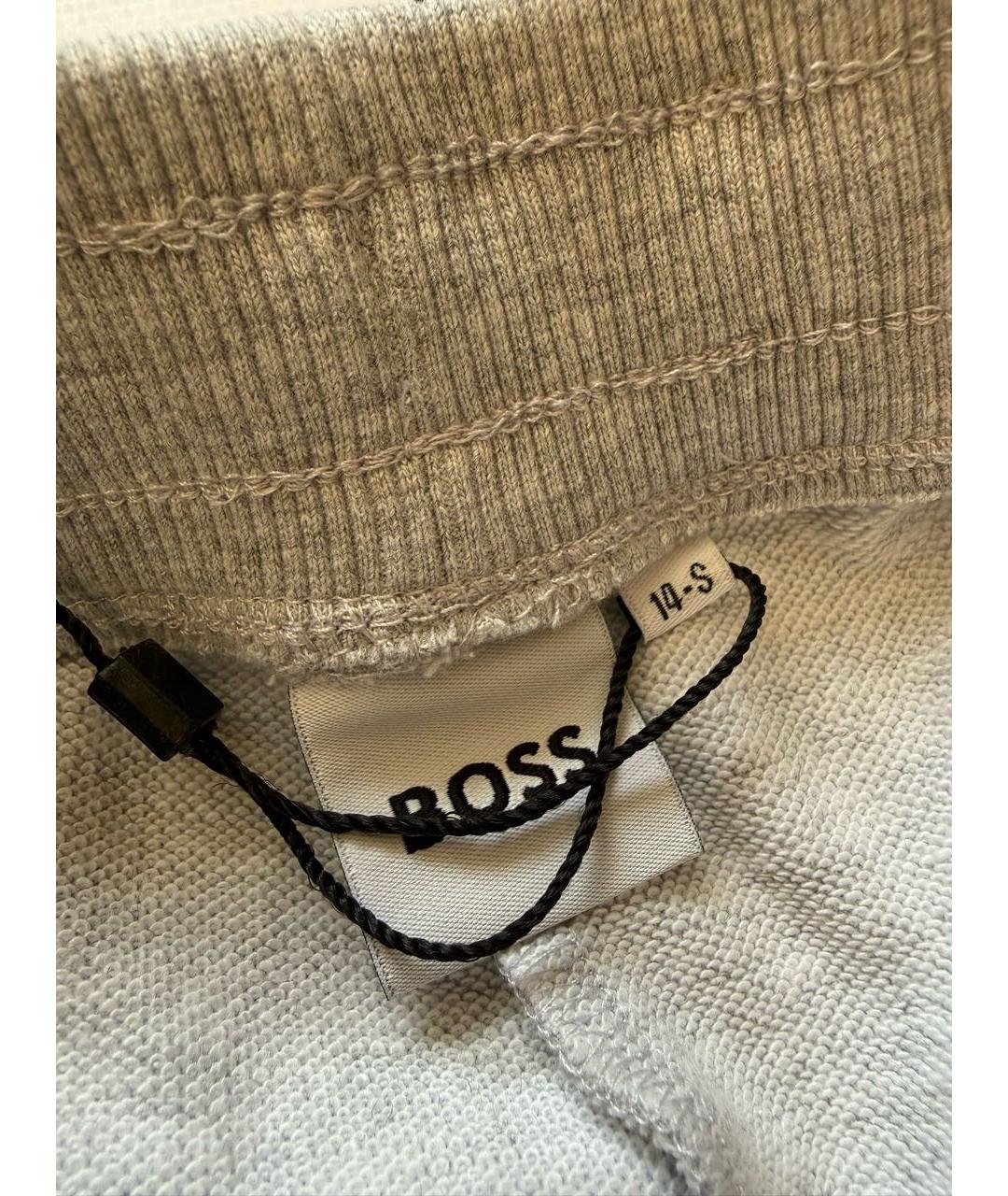 HUGO BOSS Серые хлопковые брюки и шорты, фото 4