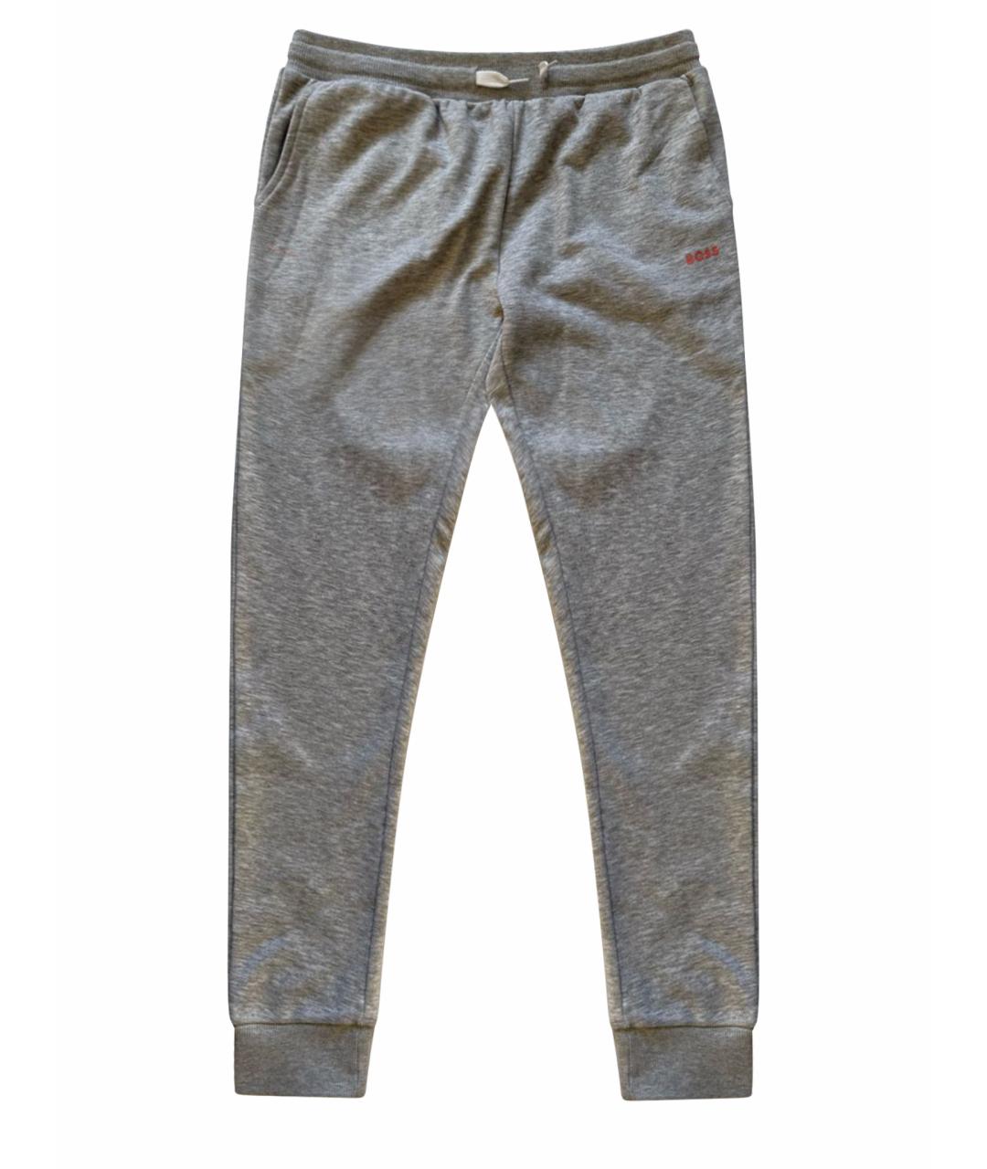 HUGO BOSS Серые хлопковые брюки и шорты, фото 1