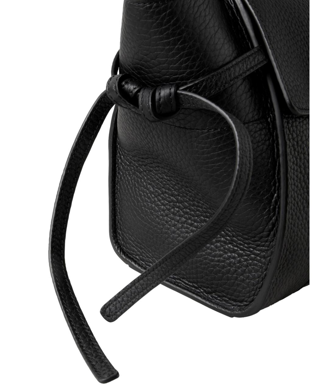 MULBERRY Черная кожаная сумка тоут, фото 3