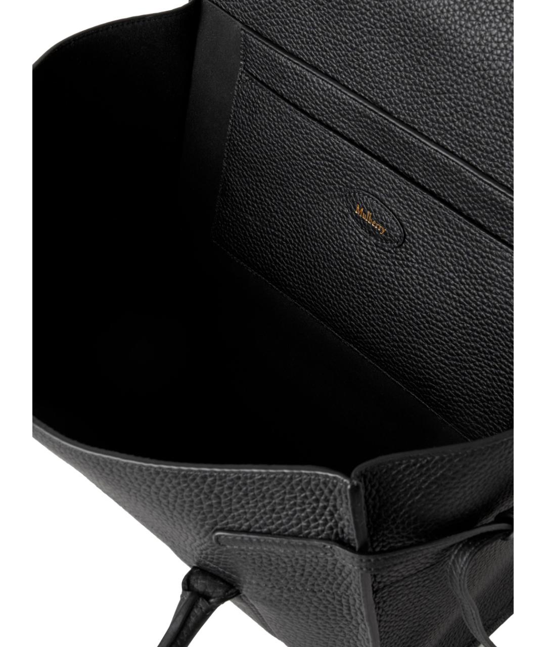 MULBERRY Черная кожаная сумка тоут, фото 4