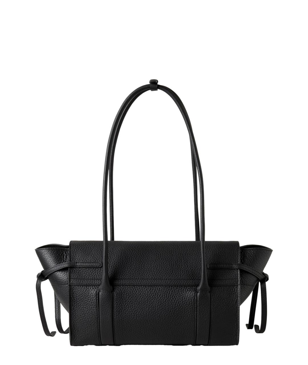 MULBERRY Черная кожаная сумка тоут, фото 2