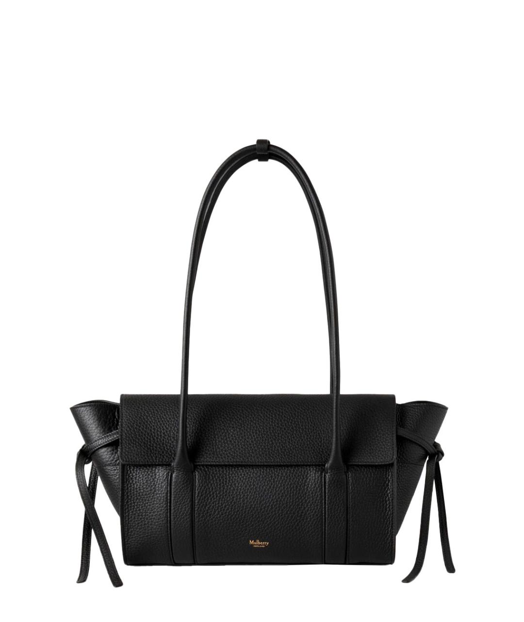 MULBERRY Черная кожаная сумка тоут, фото 1