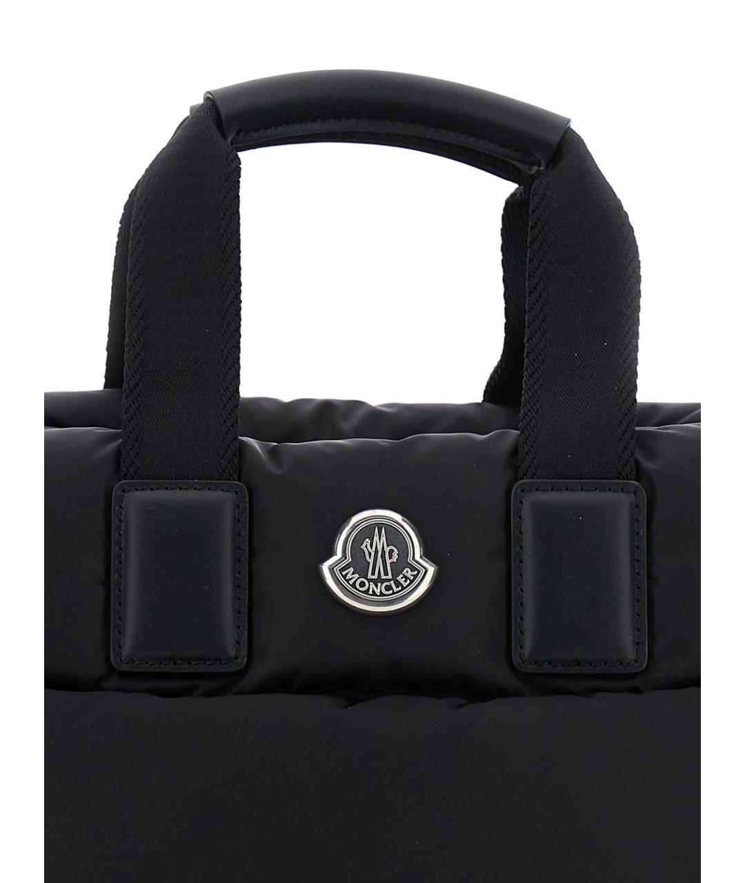 MONCLER Черная сумка с короткими ручками, фото 5