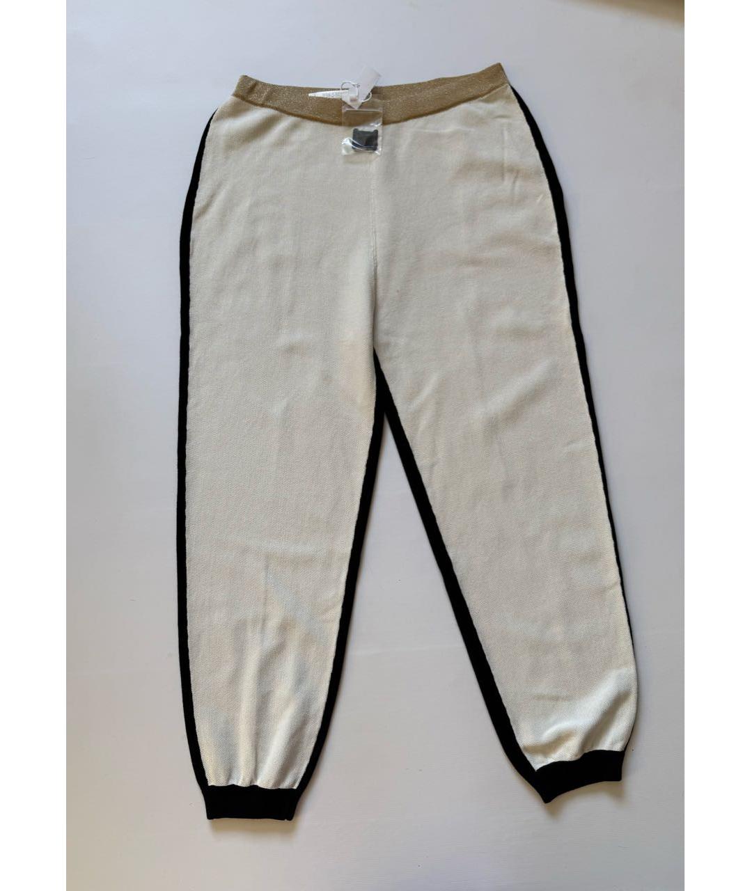 'S MAX MARA Мульти хлопковые брюки широкие, фото 5