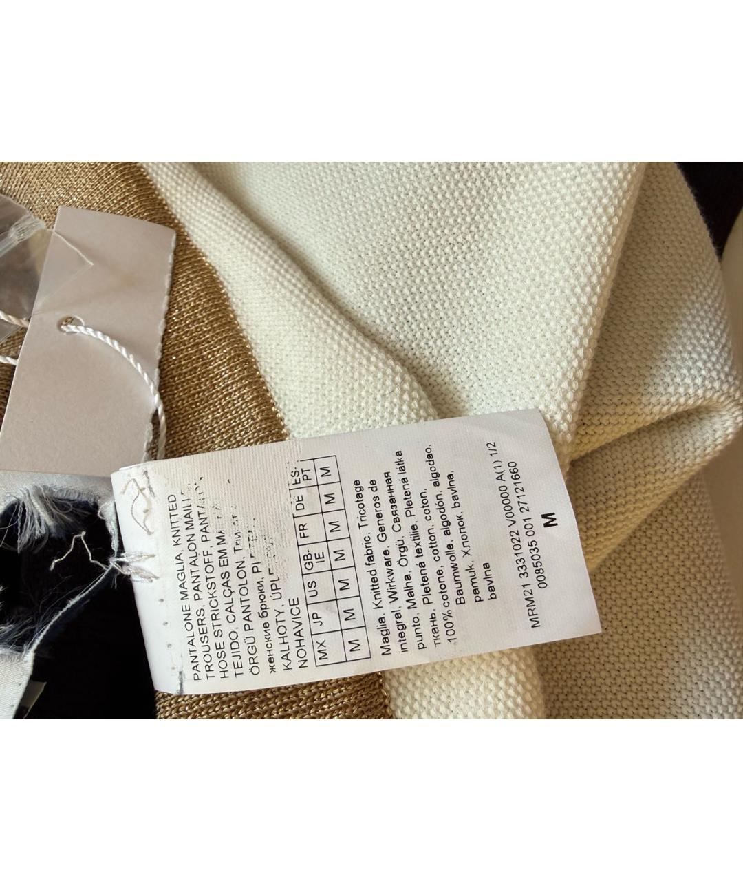 'S MAX MARA Мульти хлопковые брюки широкие, фото 4