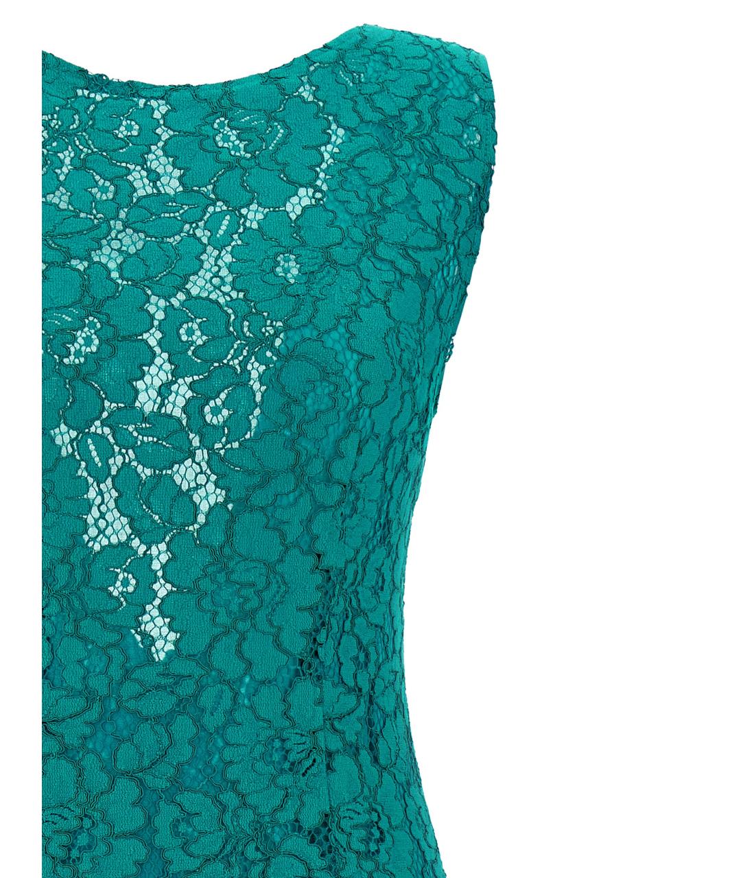 PINKO Зеленые хлопковое платье, фото 3