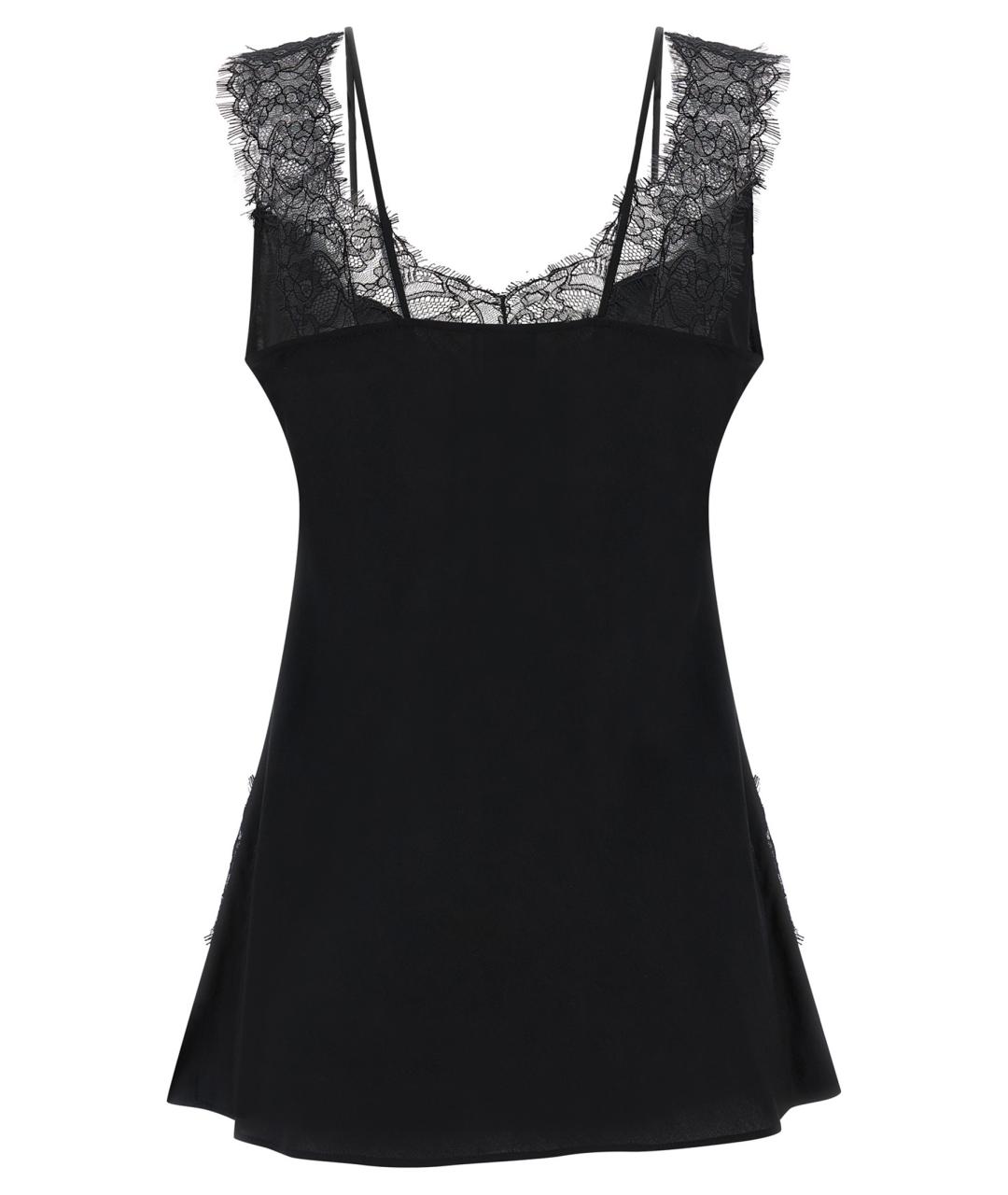 PINKO Черная вискозная майка, фото 2