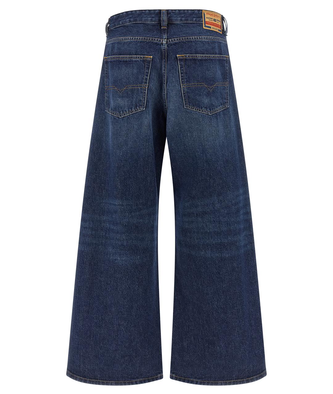 DIESEL Синие хлопковые прямые джинсы, фото 2