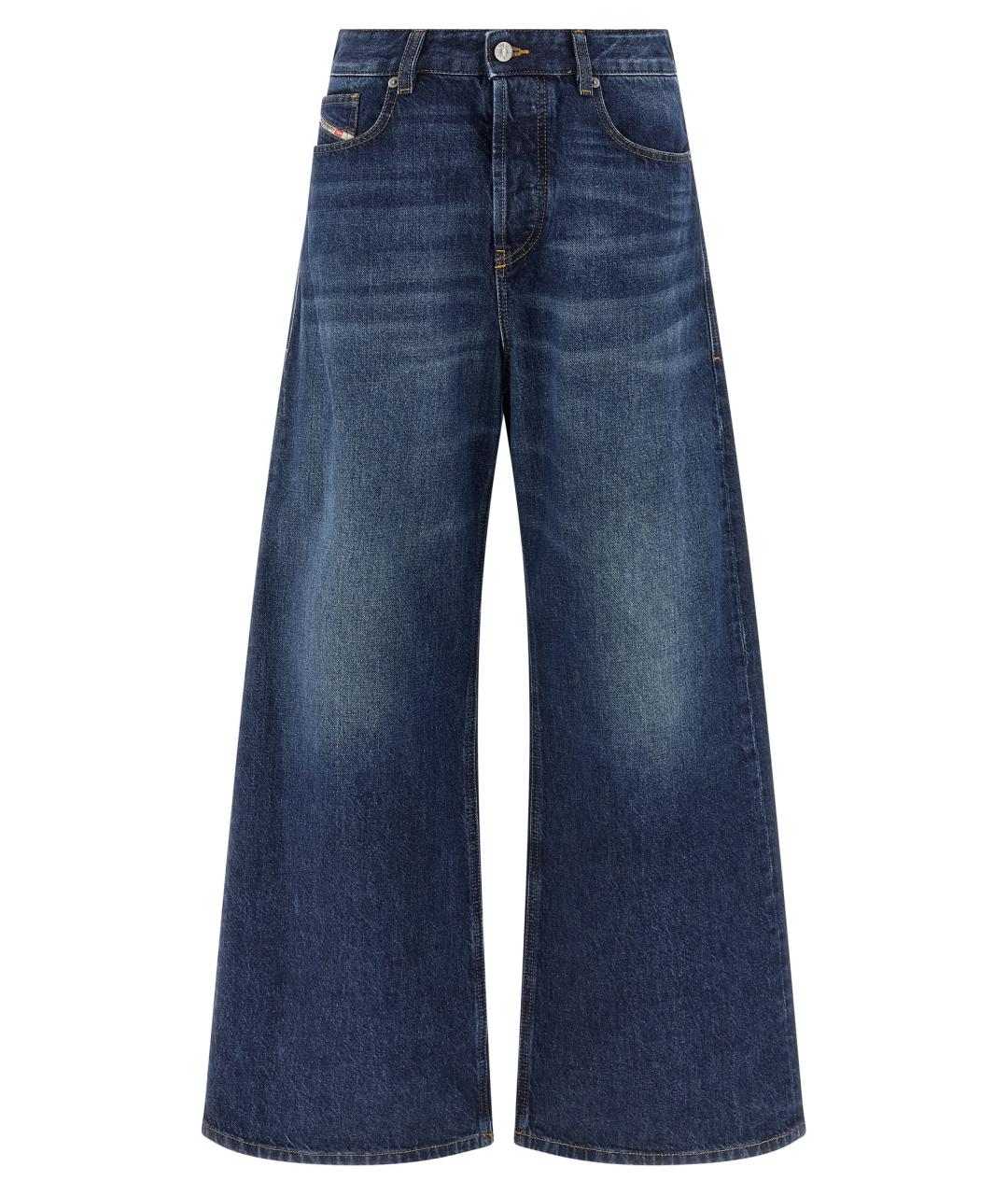 DIESEL Синие хлопковые прямые джинсы, фото 1