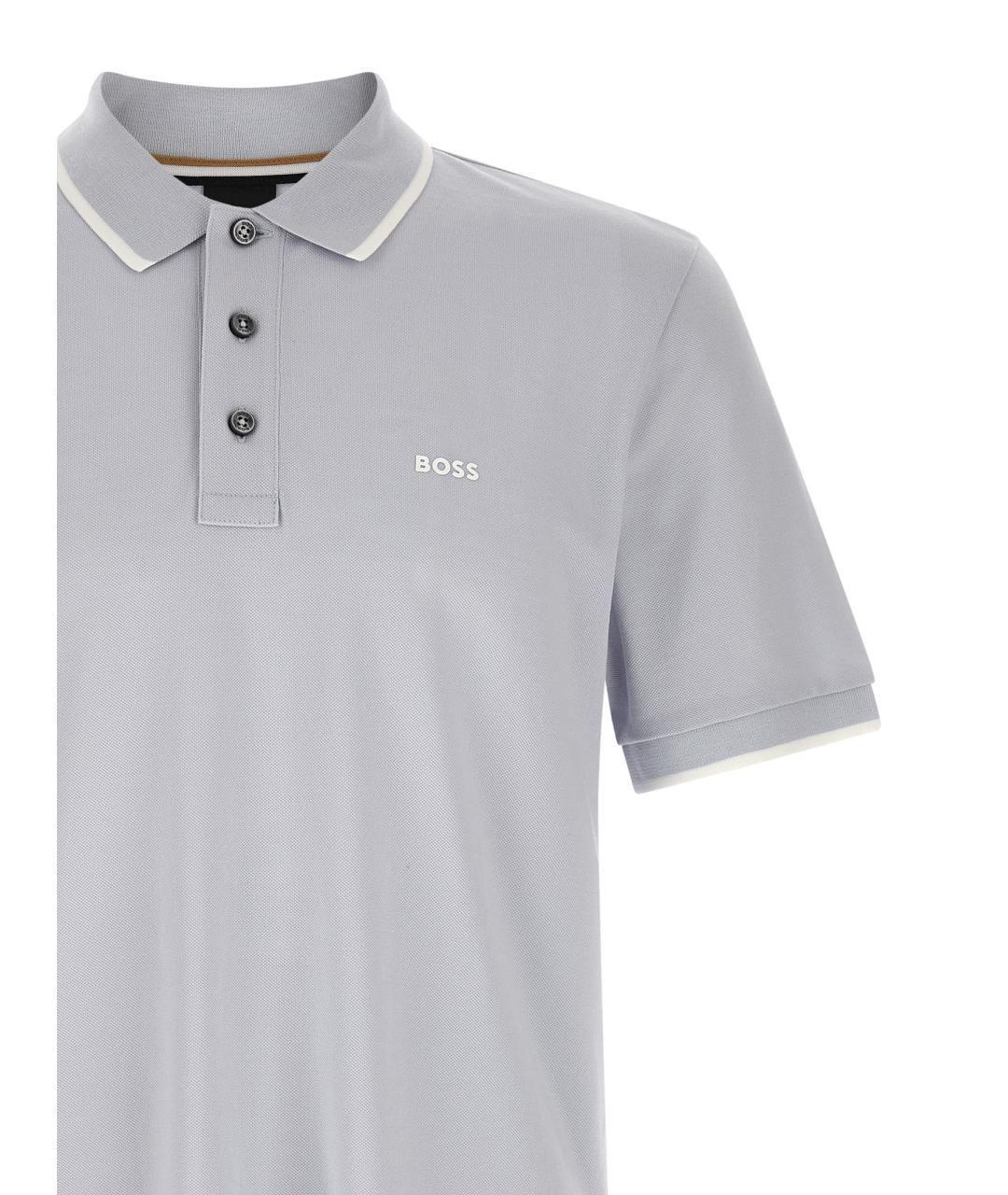 HUGO BOSS Хлопковое поло с коротким рукавом, фото 3