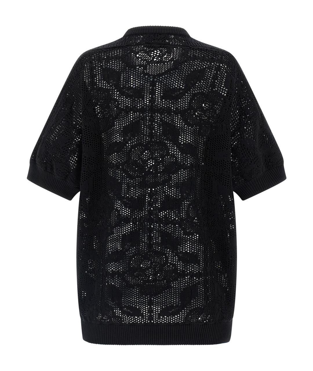 NUDE Черный хлопковый кардиган, фото 2