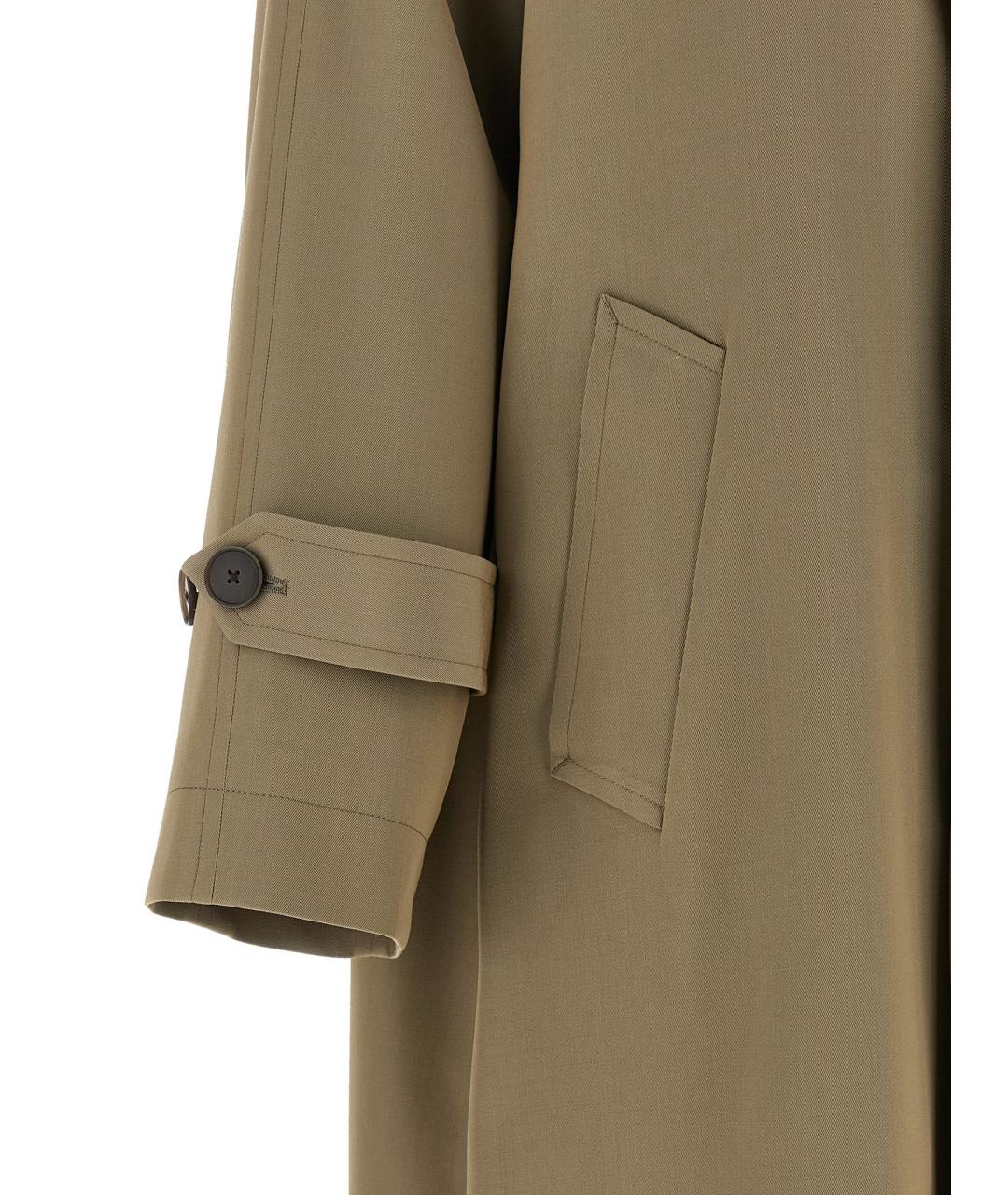 AURALEE Коричневый шерстяной тренч/плащ, фото 4