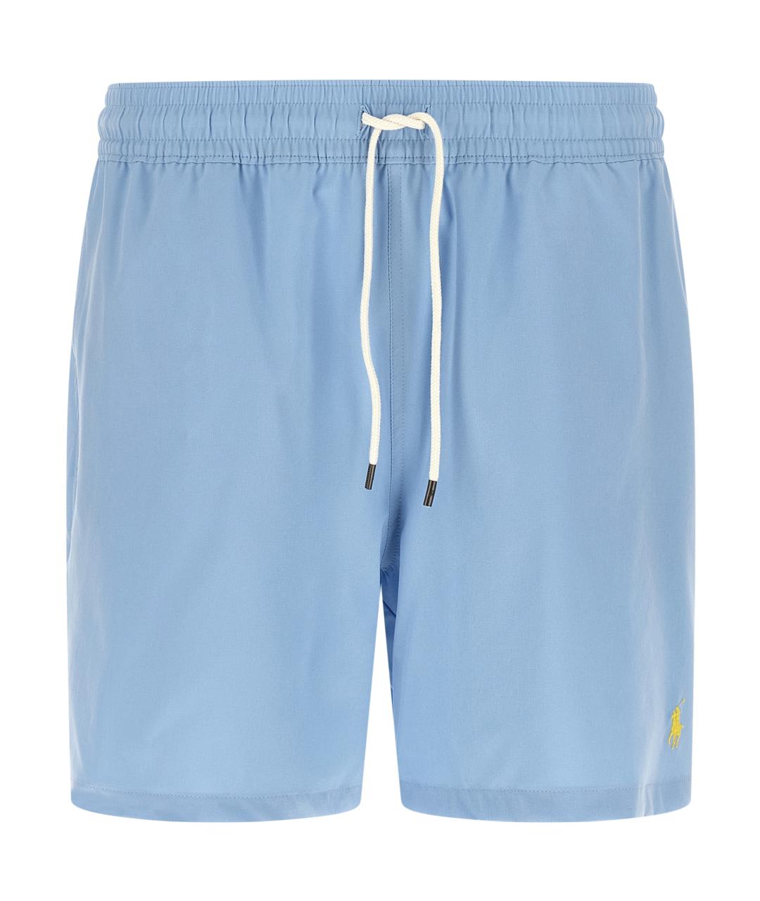 POLO RALPH LAUREN Синие полиэстеровые плавки, фото 1