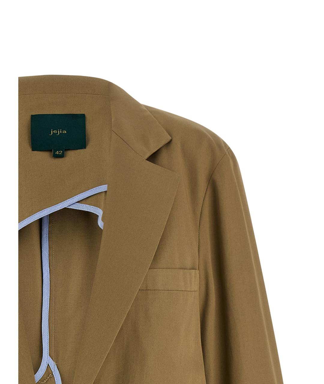 JEJIA Бежевый хлопковый жакет/пиджак, фото 4