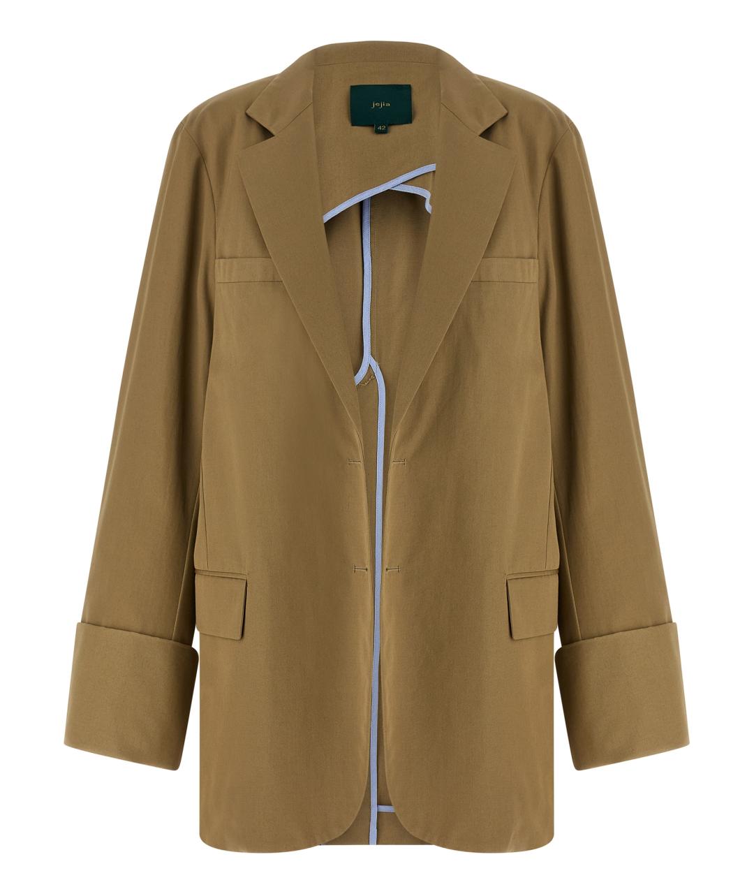 JEJIA Бежевый хлопковый жакет/пиджак, фото 1