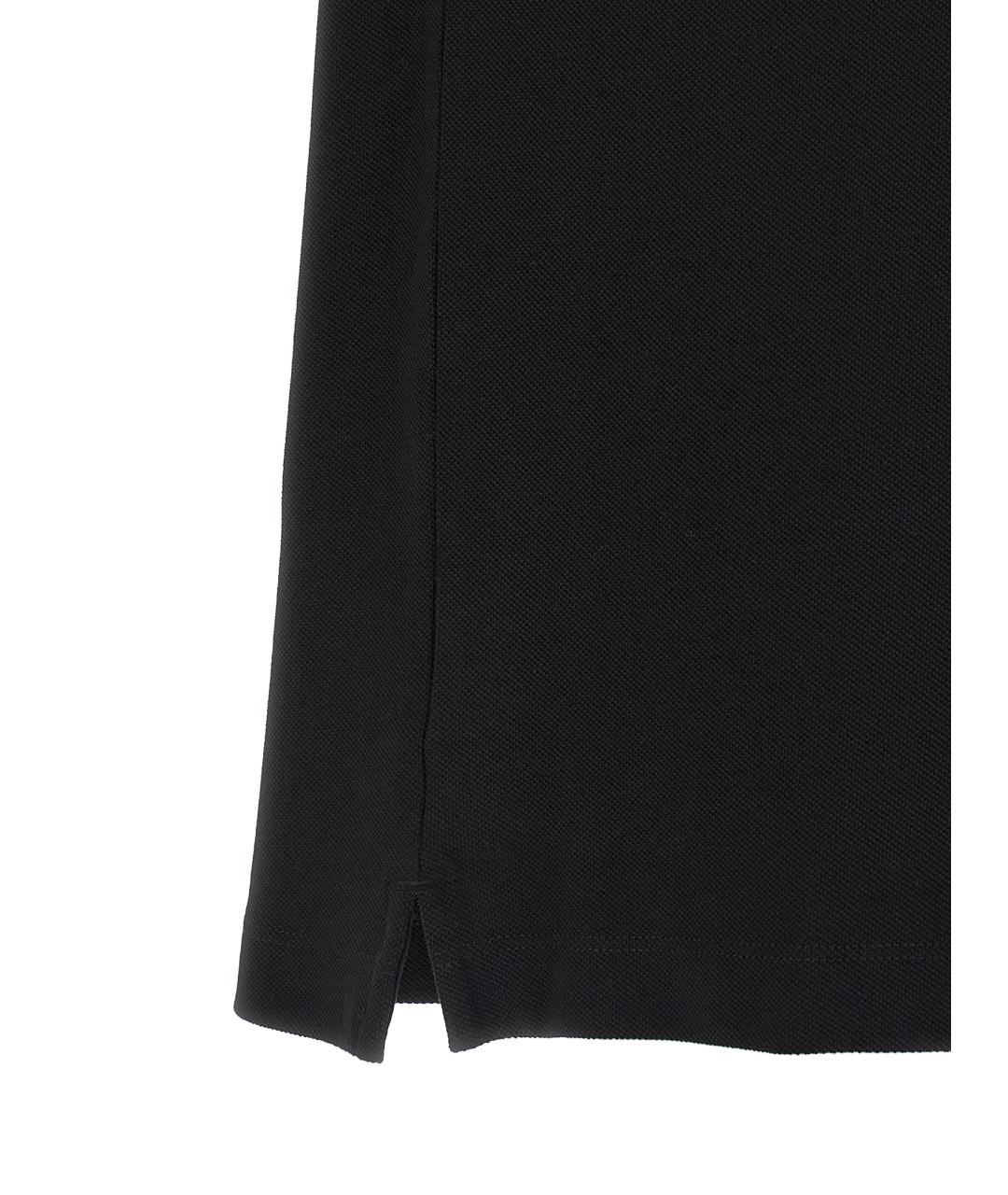 HUGO BOSS Черное хлопковое поло с коротким рукавом, фото 4