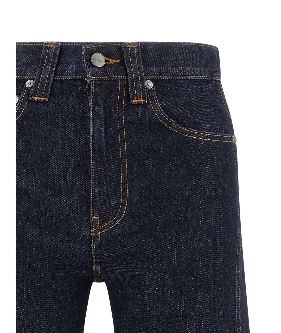 KHAITE Синие хлопковые прямые джинсы, фото 3