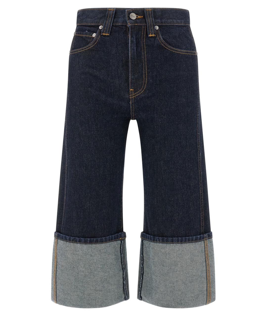 KHAITE Синие хлопковые прямые джинсы, фото 1