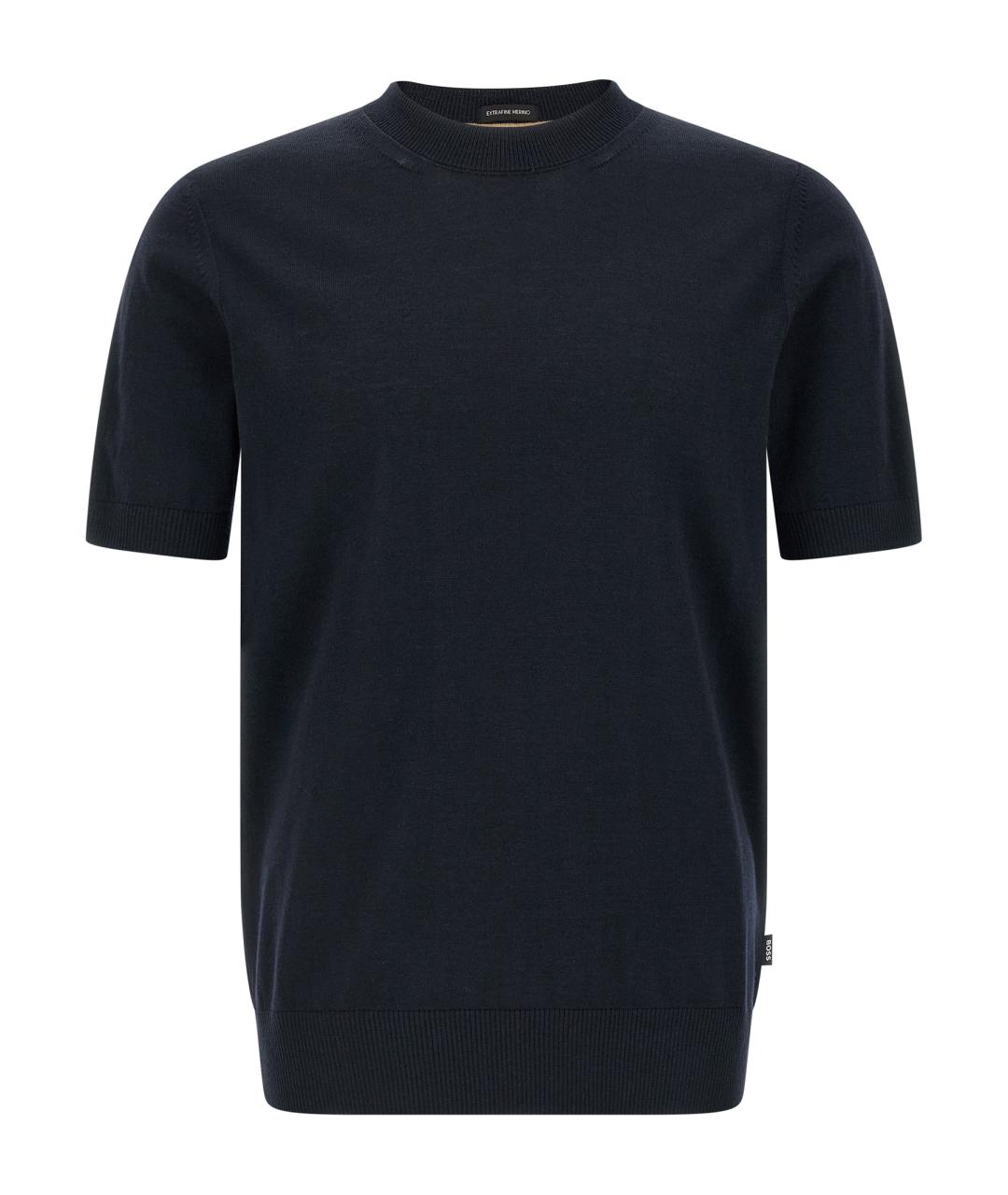 HUGO BOSS Синий шерстяной джемпер / свитер, фото 1