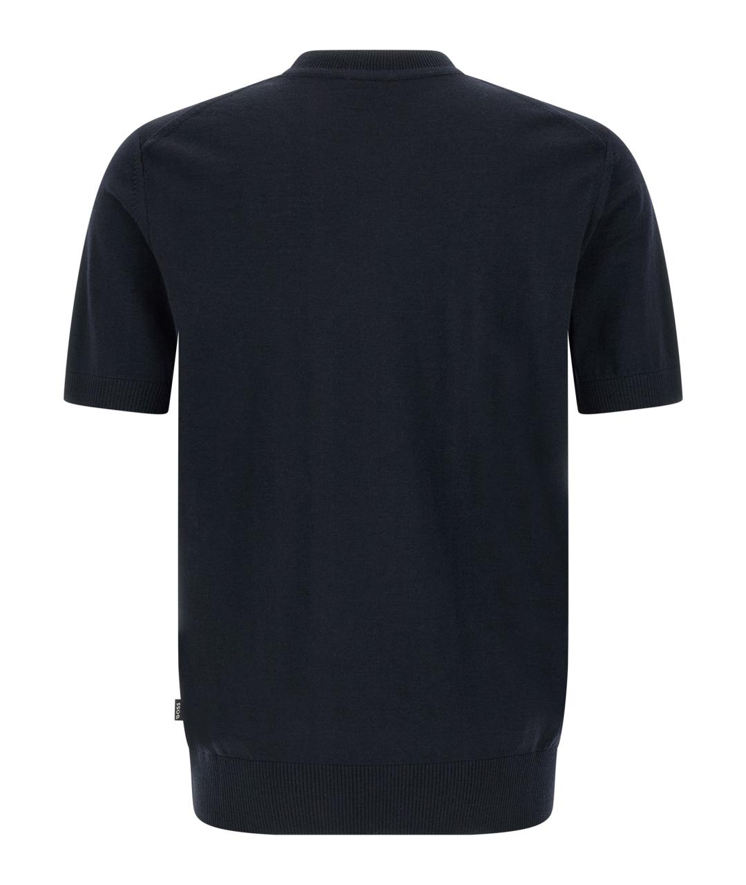 HUGO BOSS Синий шерстяной джемпер / свитер, фото 2