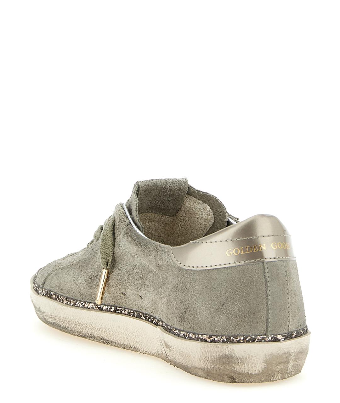 GOLDEN GOOSE Серые кожаные кеды, фото 3
