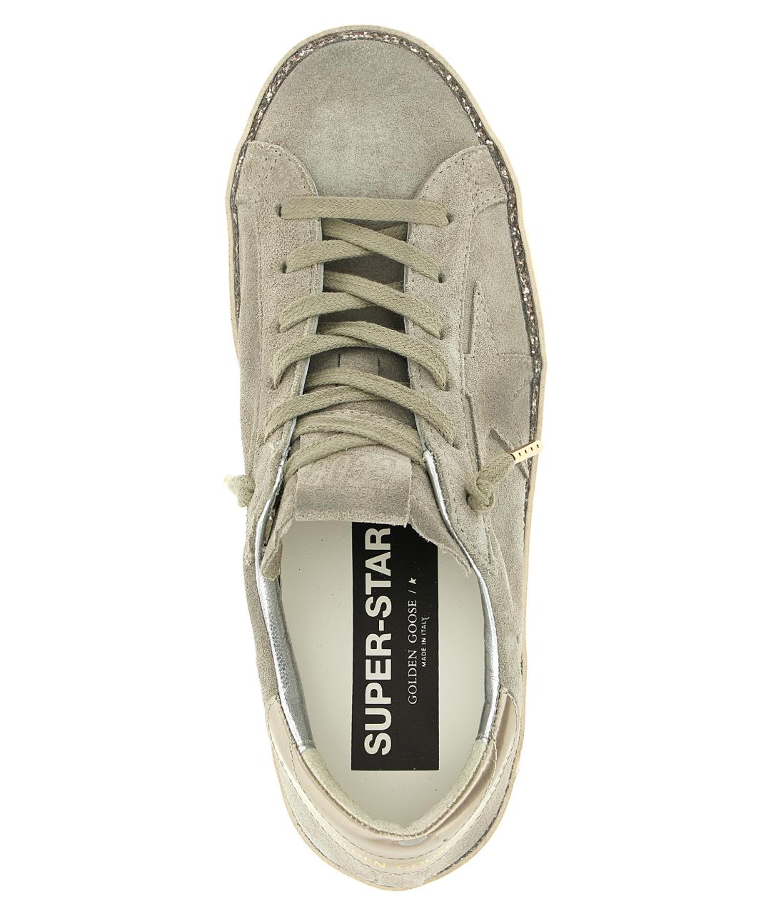 GOLDEN GOOSE Серые кожаные кеды, фото 4