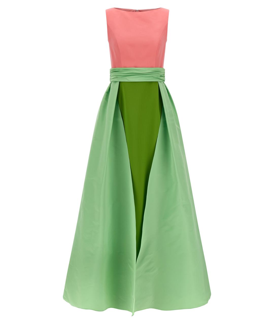 CAROLINA HERRERA Мульти шелковое коктейльное платье, фото 1