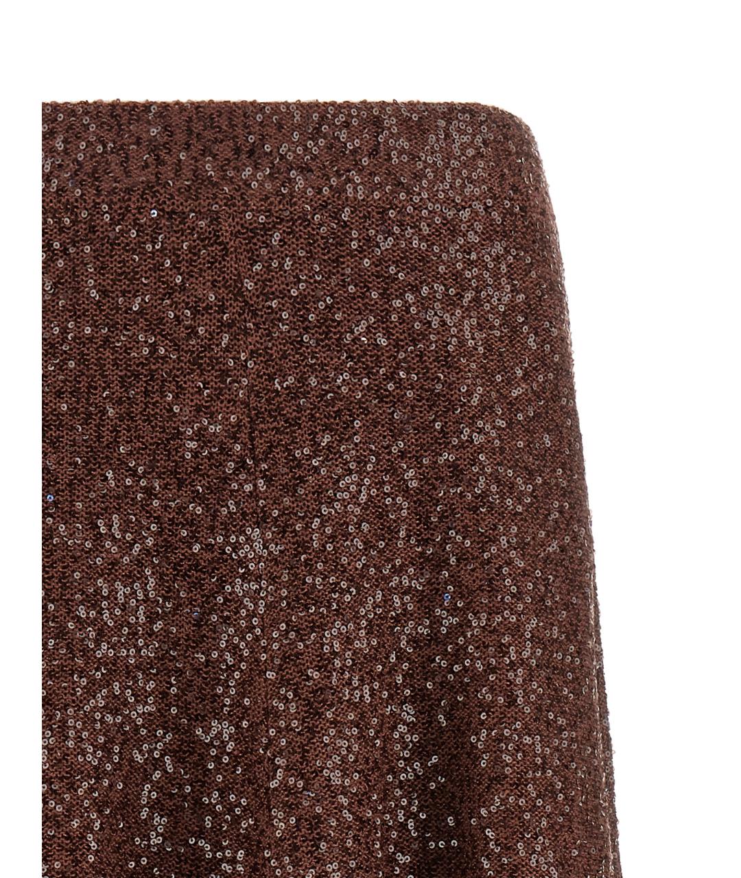 BRUNELLO CUCINELLI Мульти льняная юбка миди, фото 3