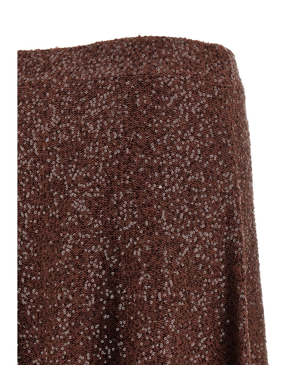 BRUNELLO CUCINELLI Мульти льняная юбка миди, фото 4